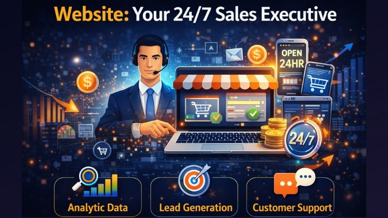 Website your 24/7 sales executive helping businesses generate leads and sales online